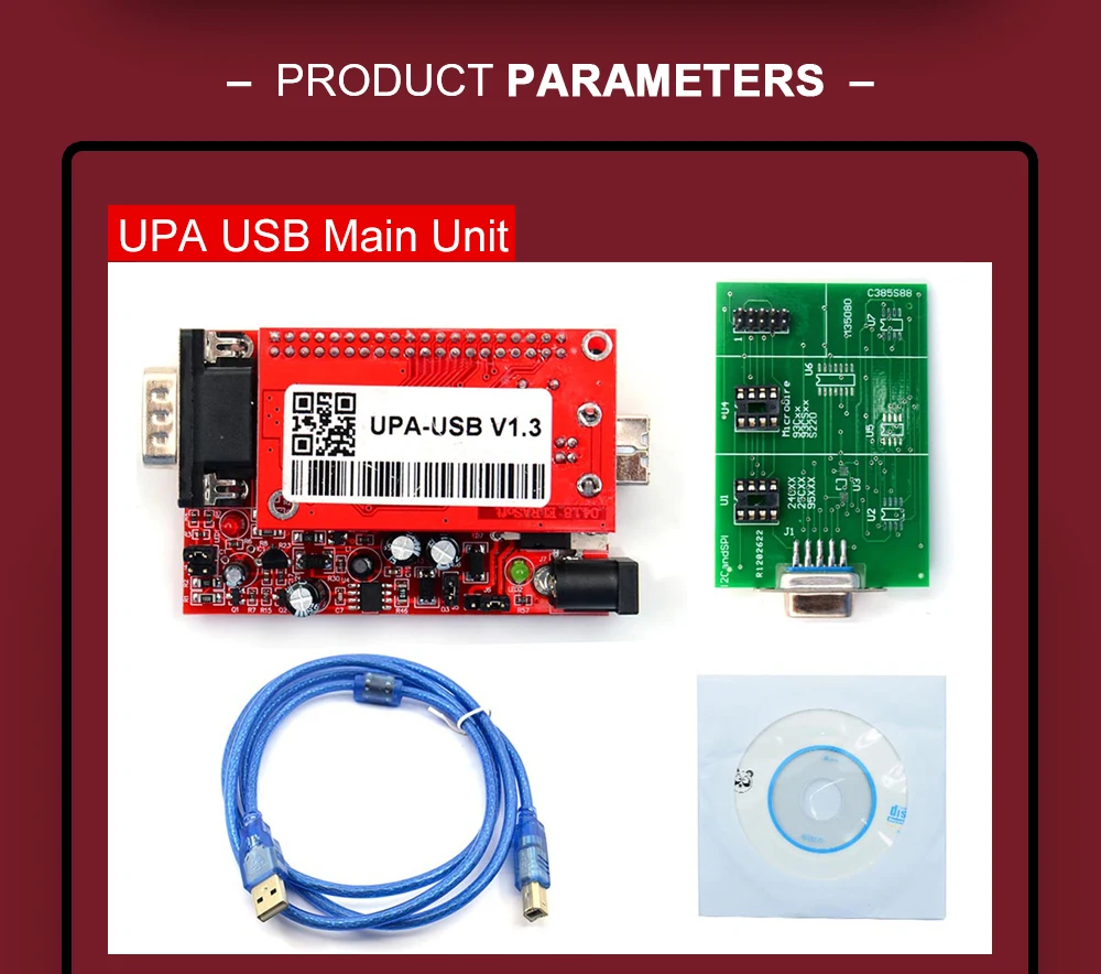 UPA USB 1,3 OBD2 программист диагностический Основной блок ECU Чип Tunning UPA USB UPA USB V1.3 с полным адаптером