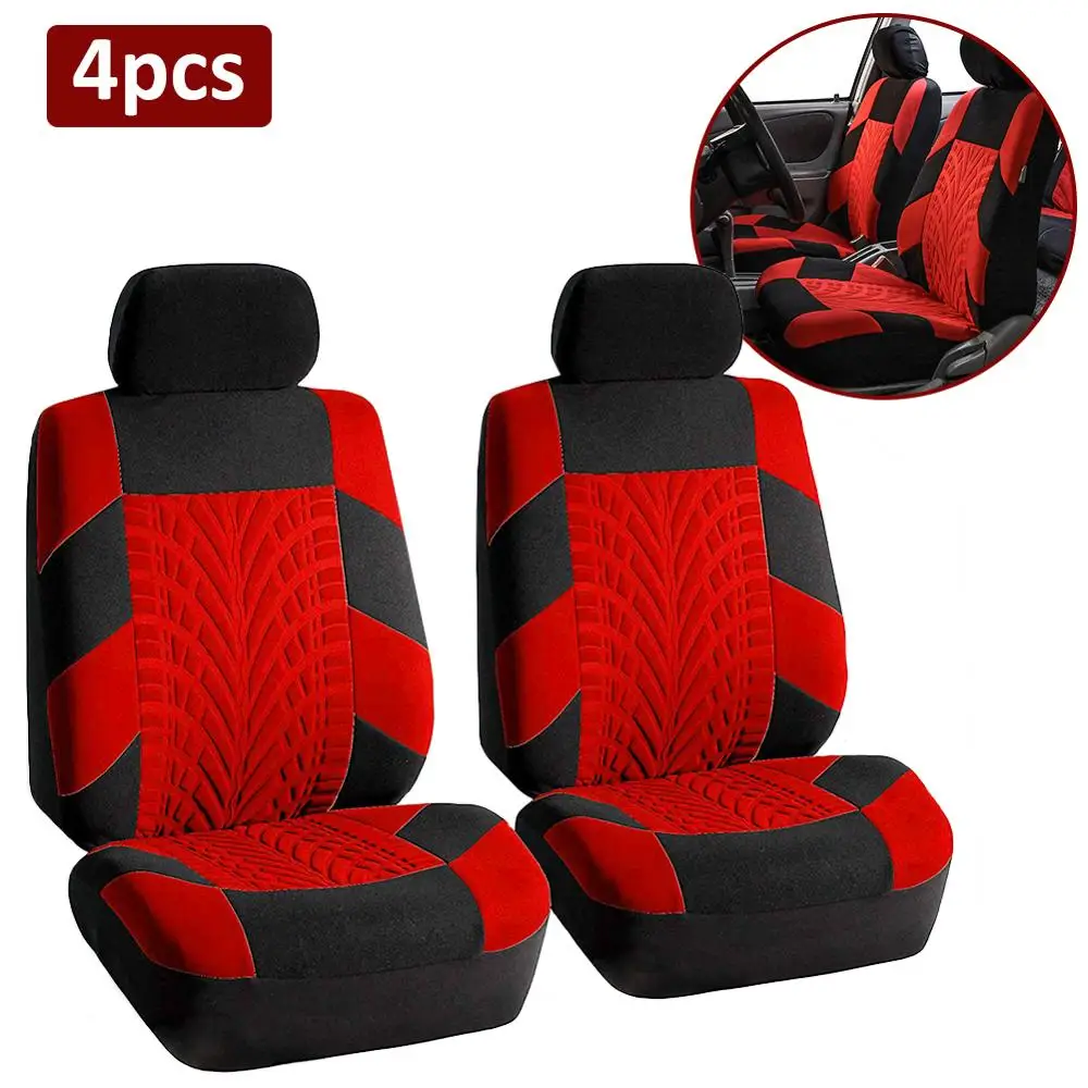 car seat cover set universal frontrear embroidery protector cover seats car styling car interior car accessories fit most cars free global shipping