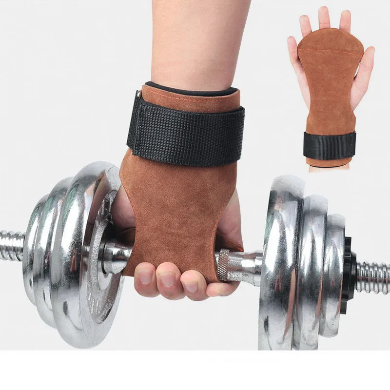 1 Pair Palm Wrist Guard Non-slip Hand Grips Bands Dumbbells Barbell Pull-ups Gloves Fitness Workout Equipment Gym Crossfit