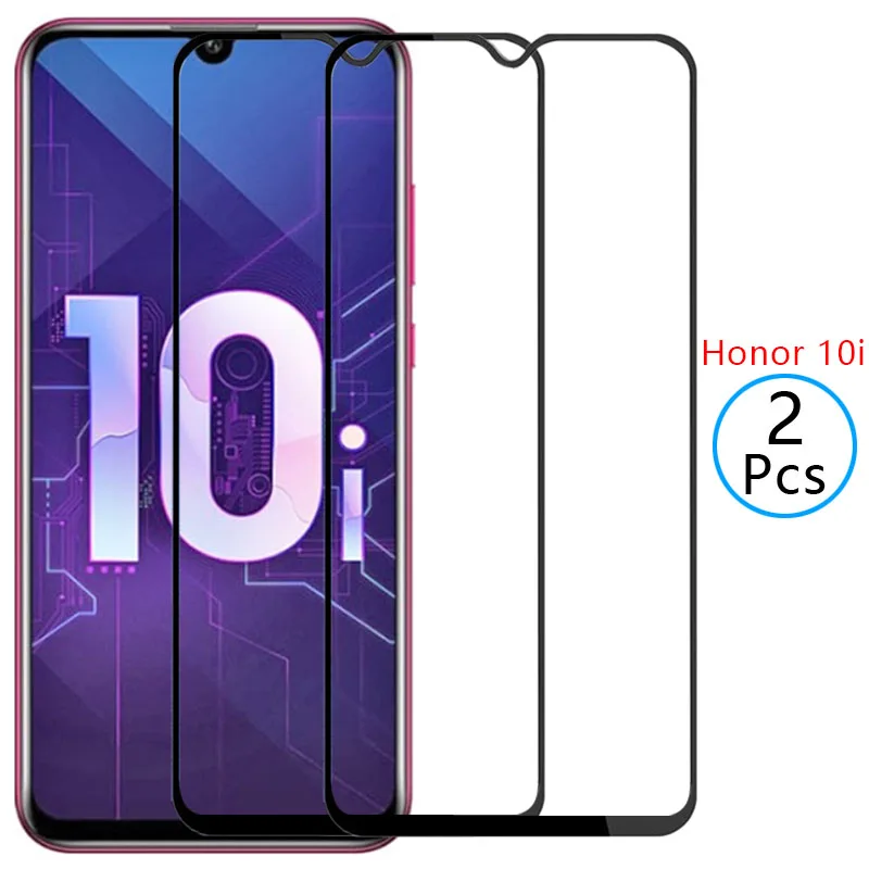 Защитное закаленное стекло 9d для huawei honor 10i Защитная пленка экрана huawey honer onor hono honr