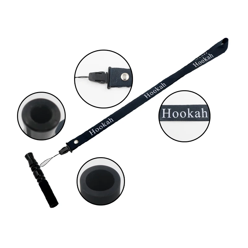 SY высокого качества мундштук кальяна с подвеской веревки ремень Shisha рот наконечники силиконовые алюминиевые кальян наргиле водопровод мундштук