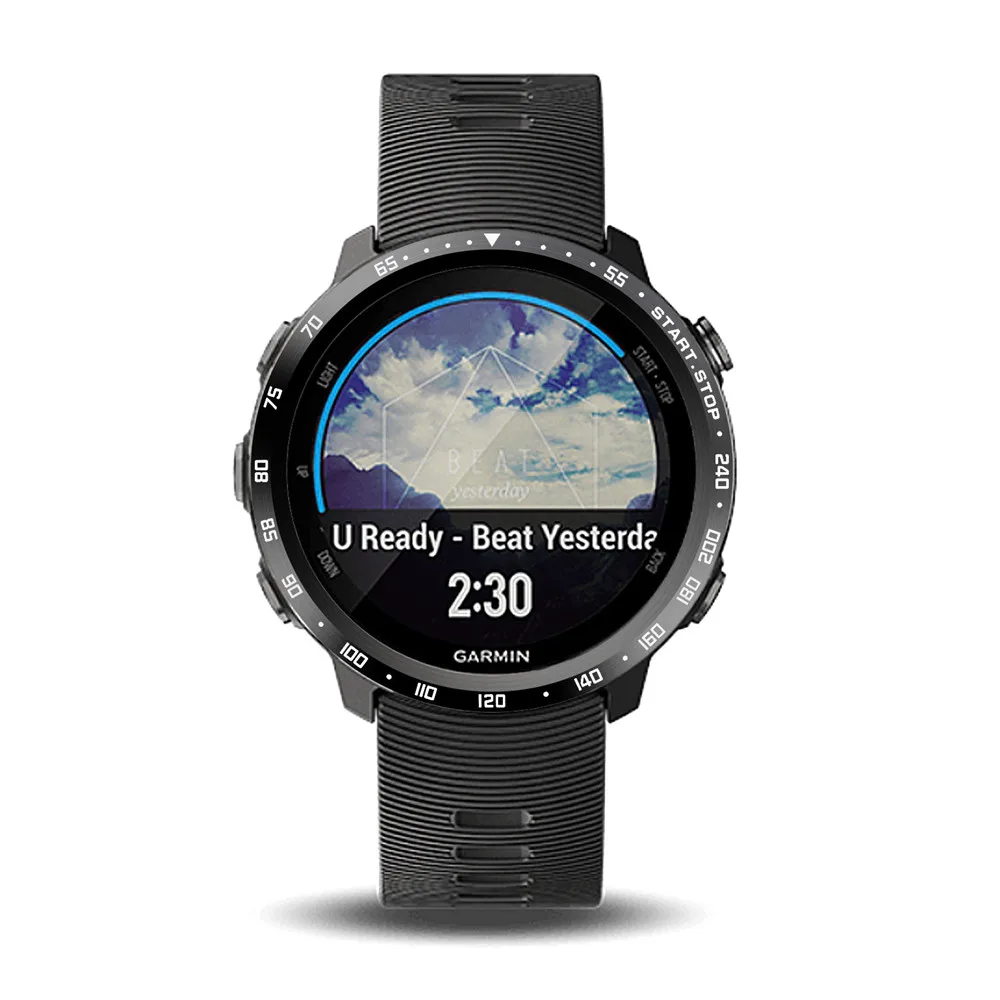 

Stainless steel metal shell protection frame For Garmin Forerunner 645 Anti Scratch Bezel Ring Styling Frame Cover Protection