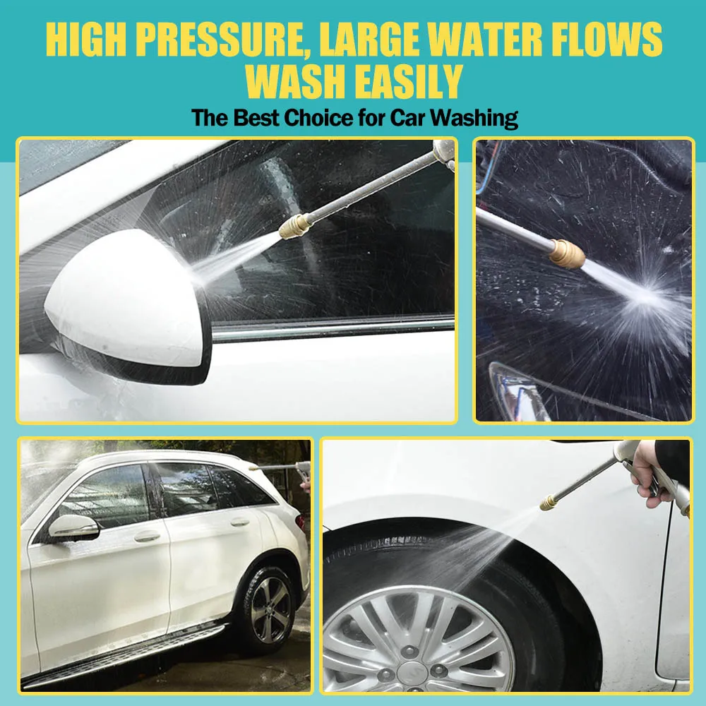 Домашняя Автомойка высокого давления автомобильный водяной пистолет шланг
