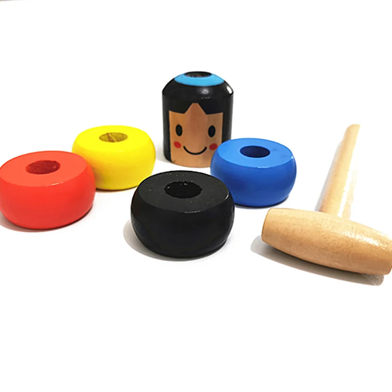 

1set creative Unbreakable Wooden Man Magic Toy Magic Tricks Close Up Stage Magic Props Comedy Mentalism Fun Toy Accessory