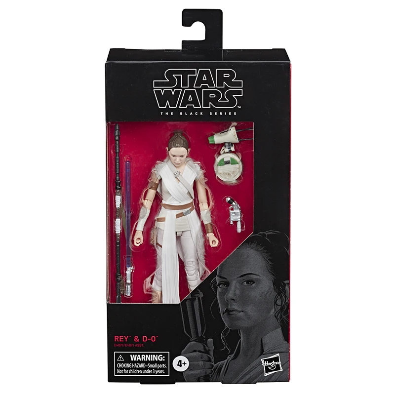 

Hasbro 6inches Star War Original Action Figure The Black Series Rey And D-O Anime Movie Collection Model For Gift Free Shipping