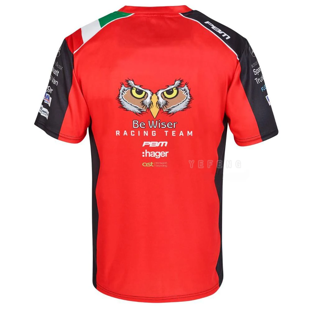 

Red Short Jersey Men's T-shirt Motorcycle Mountain Bicycle Motocross Summer Short Sleeve