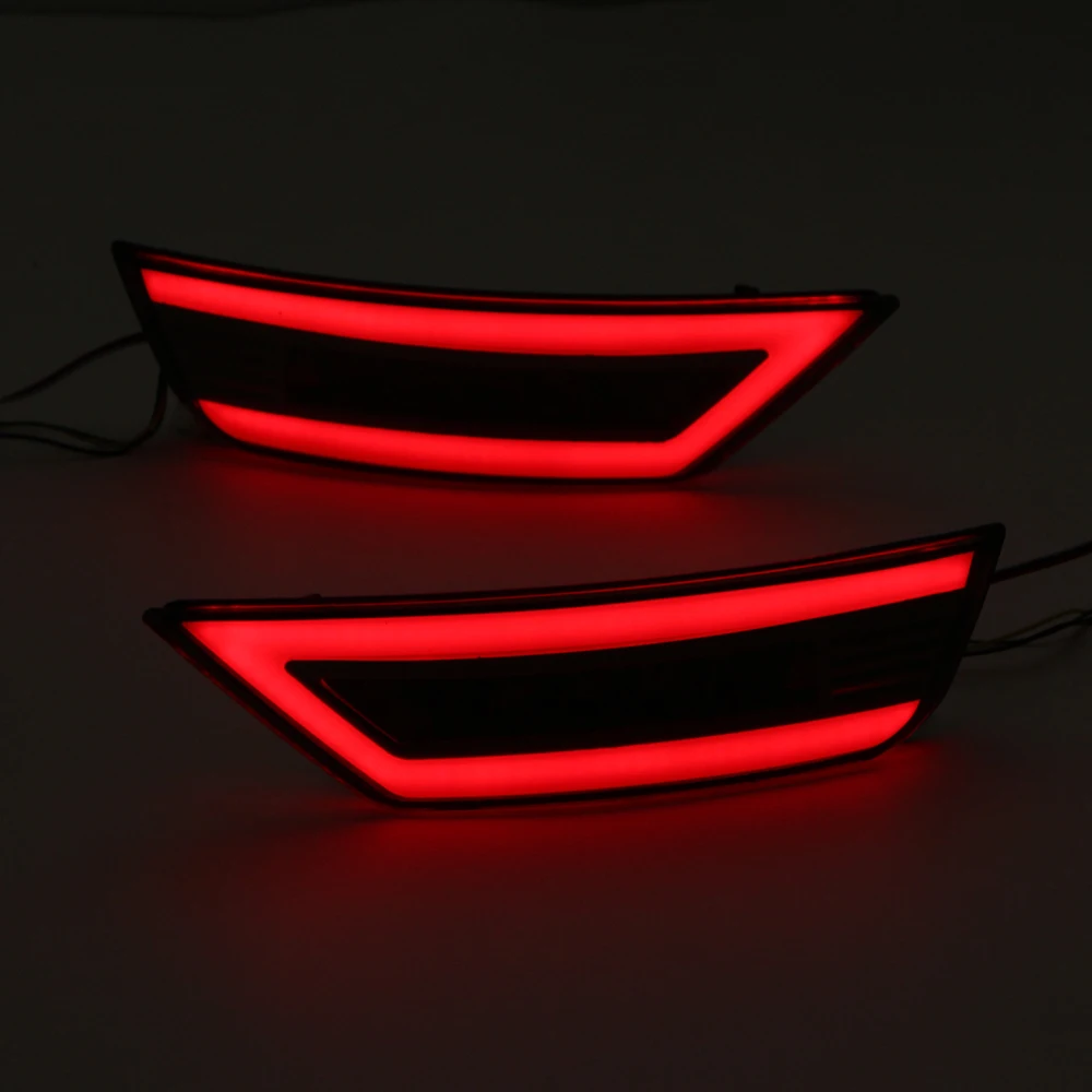 Красный Светодиодный отражатель светильник заднего бампера Ford EcoSport 2014 2015 2016 2017