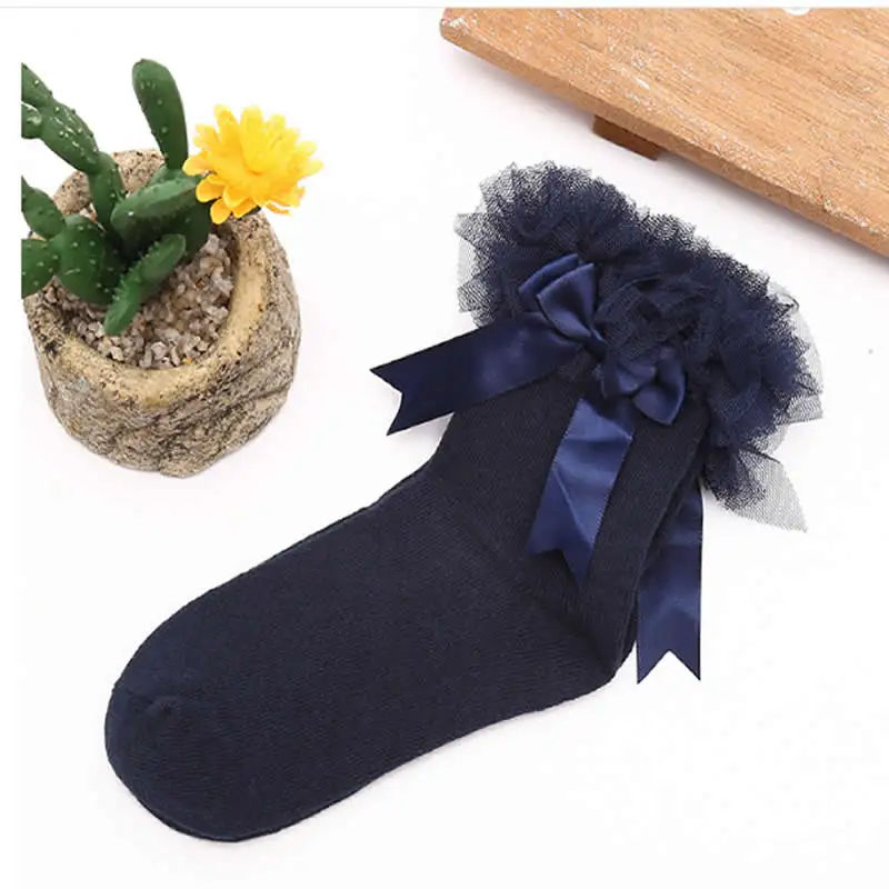Новые модные носки для девочек короткие принцессы банкета свадьбы удобные
