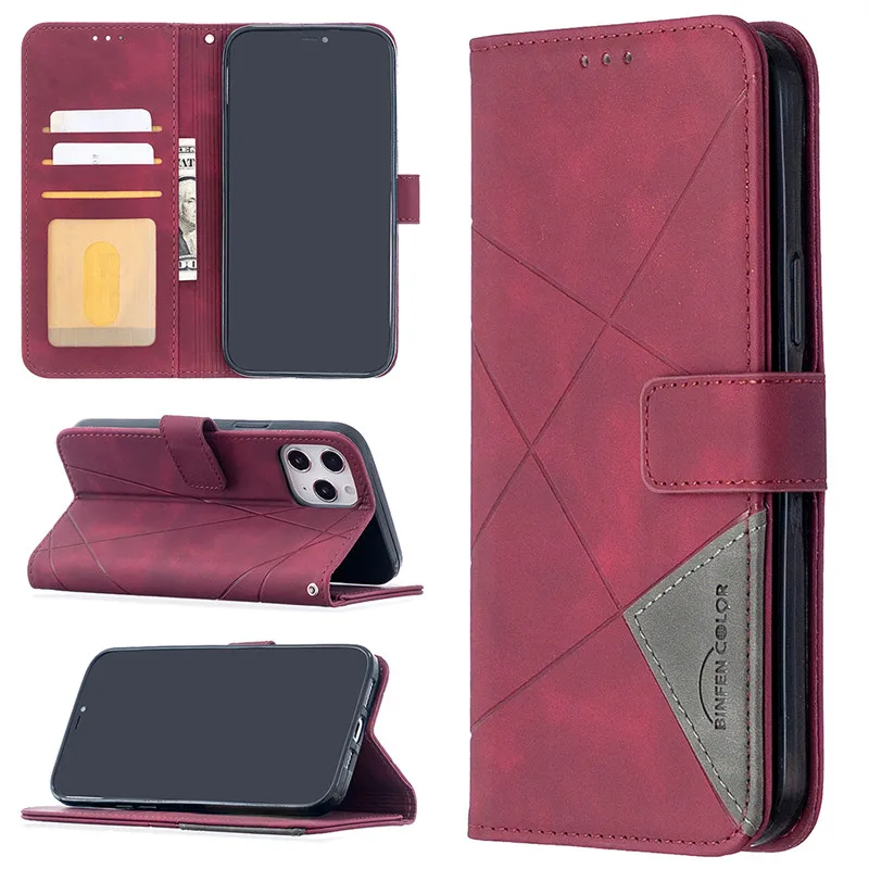 luxury leather phone case for iphone 12pro 11pro 12 mini 11 pro max se 2020 6 6s 8 7 plus xr x xsmax wallet flip cover coque free global shipping