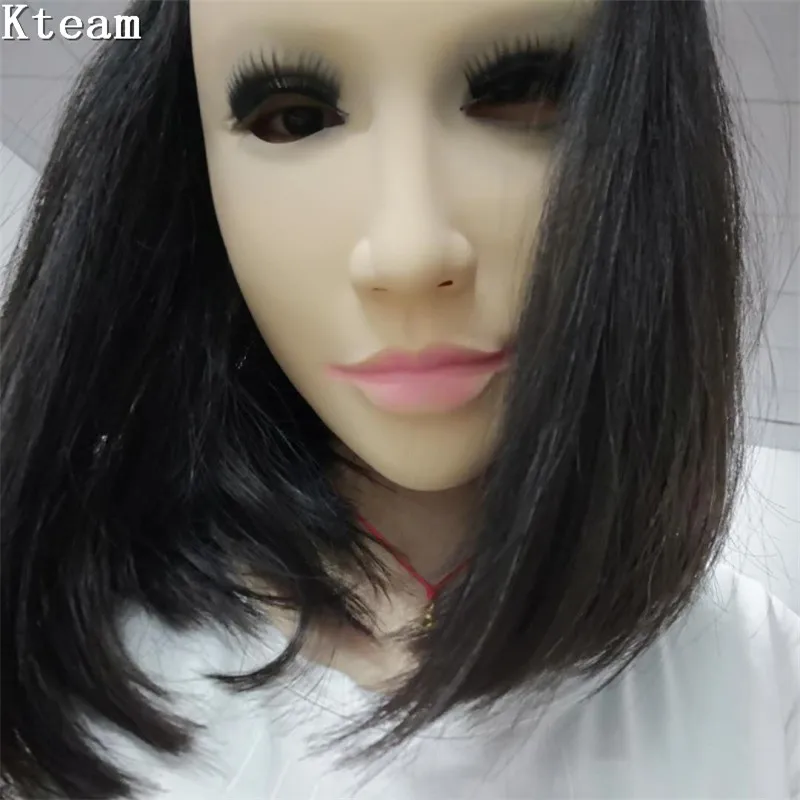 Новый Женский Маска Латекс Силиконовые Machina реалистичные человеческой кожи