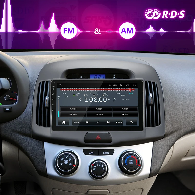 Jansite 9 &quot4G автомобильное радио для Hyundai Elantra 2006-2010 RDS Wifi Авторадио Android 8 1 2.5D