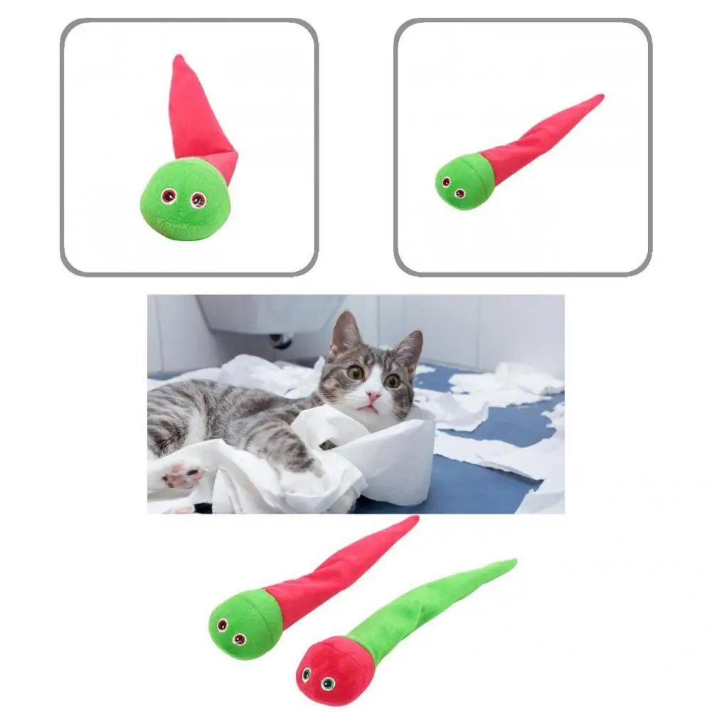 

Plush Soft Interactive Eye-catching Plush Toy with Catnip Chew Toy Eye-catching for Kitten