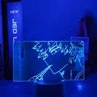Аниме 3d лампа Bakugo My Hero Академия для спальни Декор подарок на день рождения манга гаджет мой герой Академия Katsuki Bakugo светильник