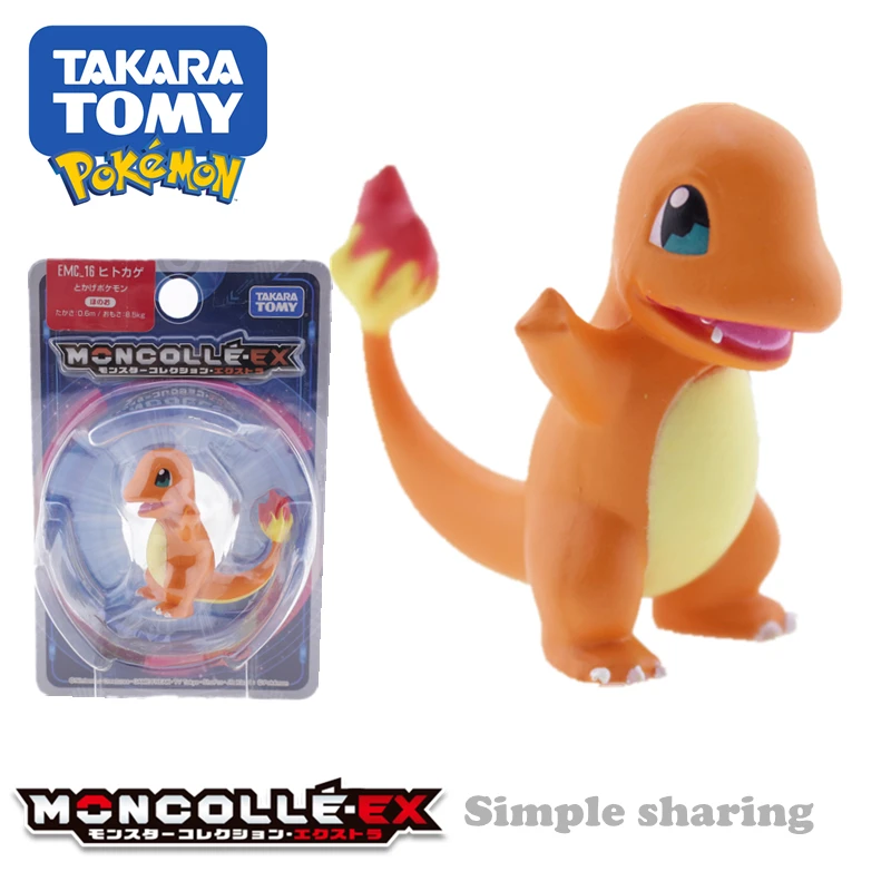 Takara Tomy Tomica Moncolle игровых ЕХ-Emc16 чармандер Аниме рис литые игрушки Миниатюрная