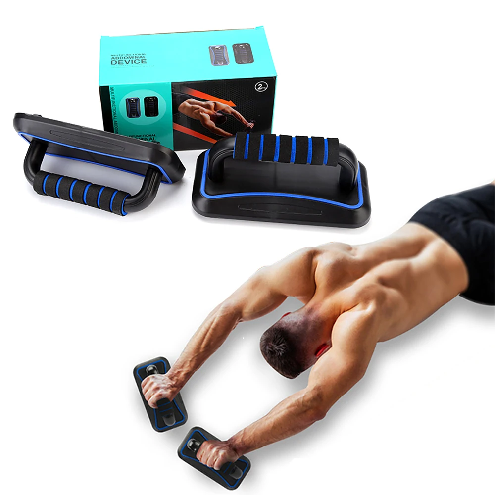 

1Pair Push-Ups Stands Four-Wheel Multifunction Abdomen Buiding Sports Muscular Training Home Gym Fitness Equipment