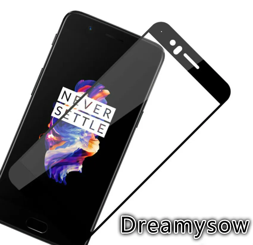 

2 шт Премиум полноразмерный цвет для 1 + 5 протектор экрана для Oneplus 5 3 6 T защитная пленка из закаленного стекла