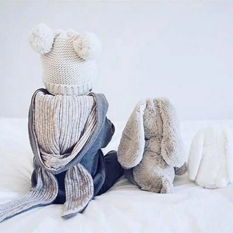 Милые детские комбинезоны с капюшоном и кроличьими ушками для младенцев одежда