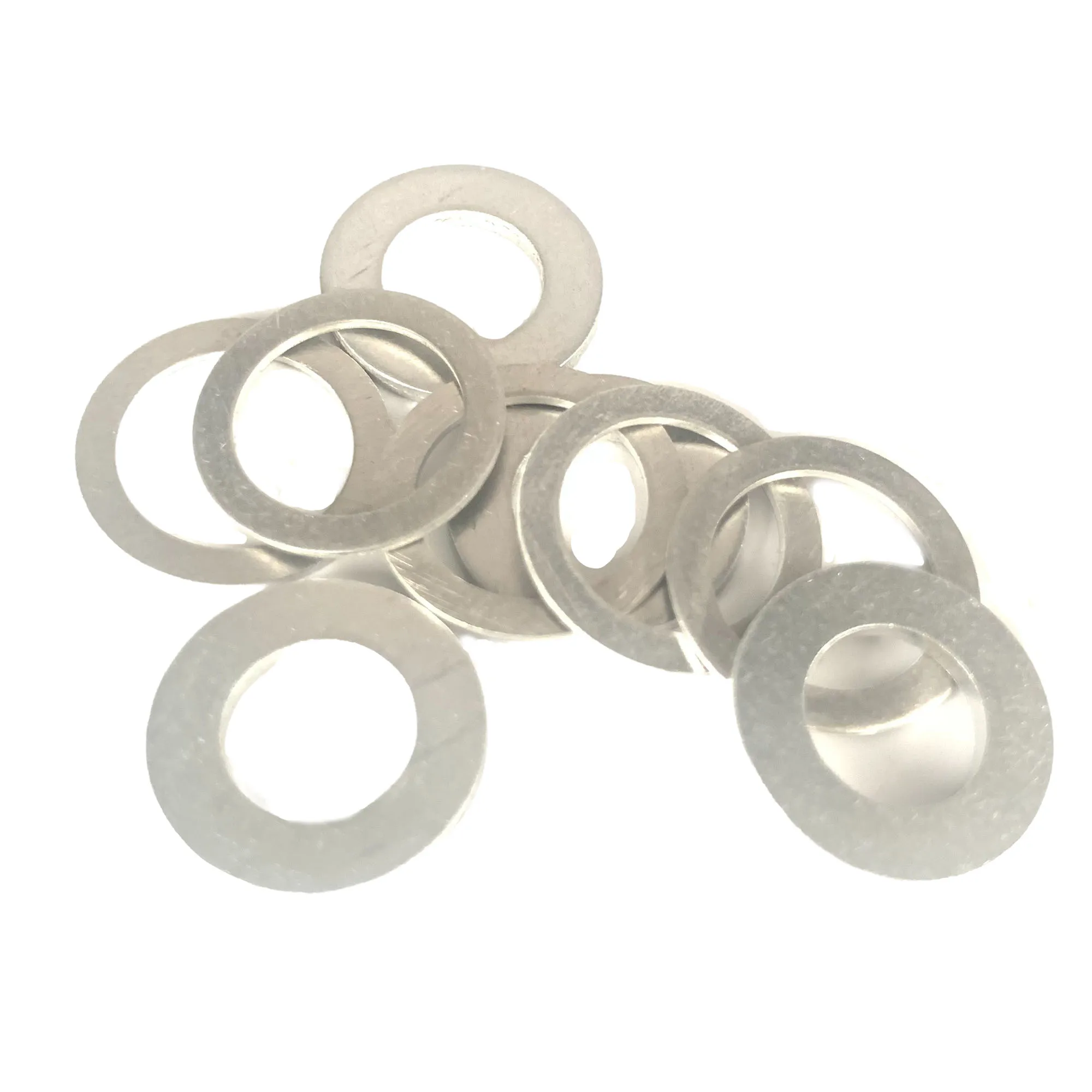 WKOOA Thickness 2mm Crush Washers Aluminum Oil Drain Plug Gasket Seal Rings