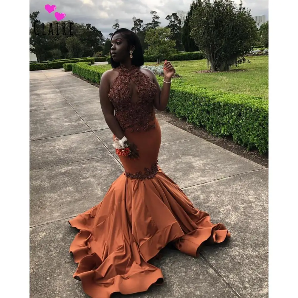 Плюс размер черное платье для выпускного вечера девочек с юбкой годе высоким