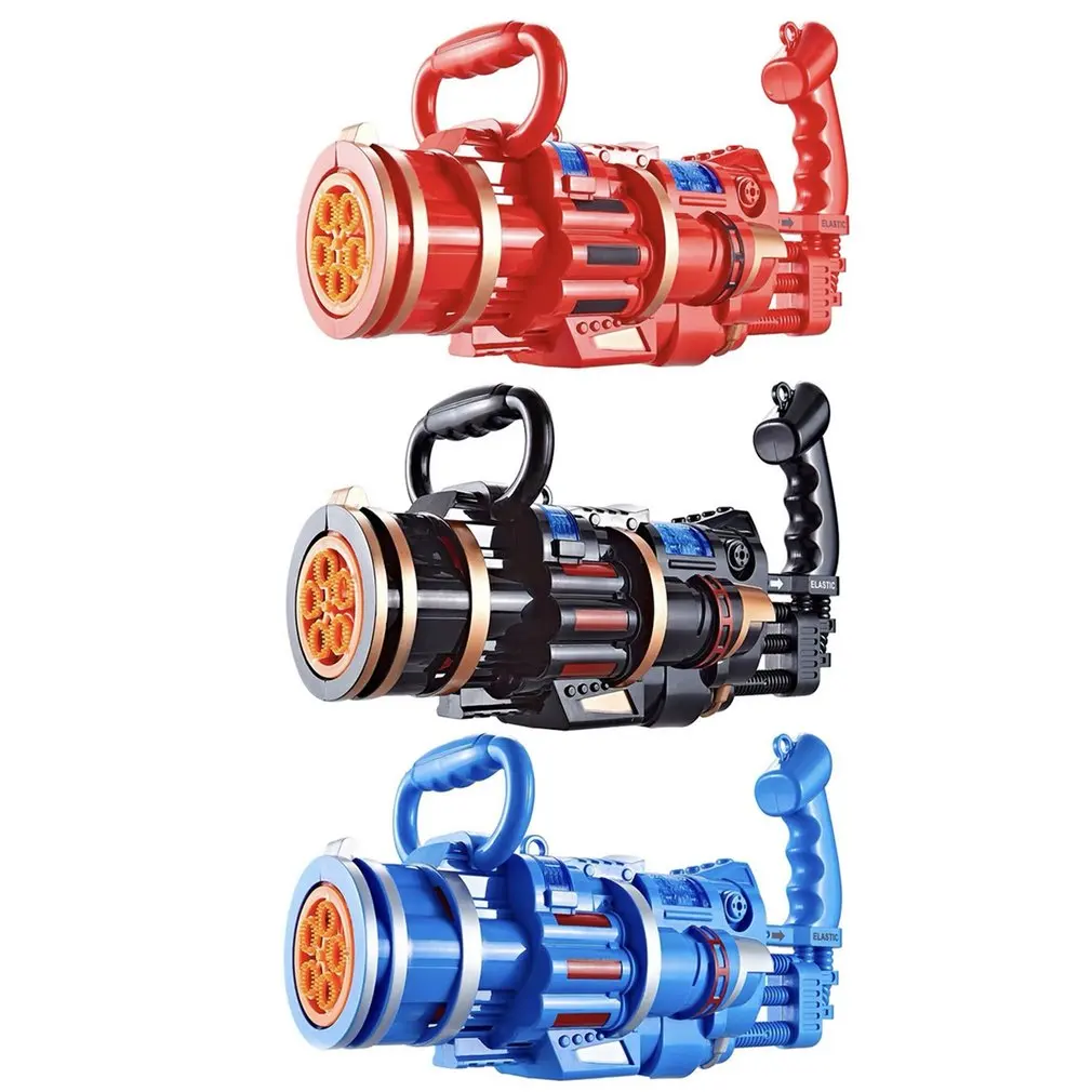 

Hot 2-in-1 Gatling Bubble Gun Children Bubbles Toy Kids Outdoor Toy for Children Adult Wedding Electric Gatling Bubble Machine