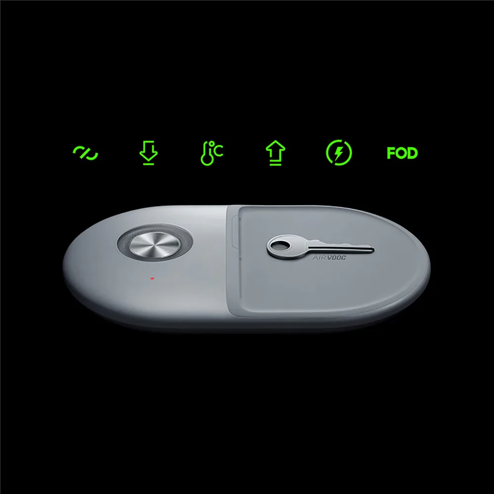 

40W Wireless Charger Qi Standard Charging Stand for OPPO Ace2 AirVOOC Phone Charger SuperVOOC Charging Cable with Cooling Fan