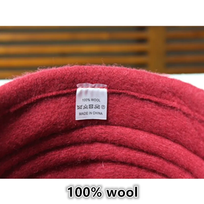 

SILOQIN Panama Ladies Cap Woman Winter New Fashion 100% Wool Keep Warm Fedoras Leisure Tourism Party Lady Brand Hats Casquette
