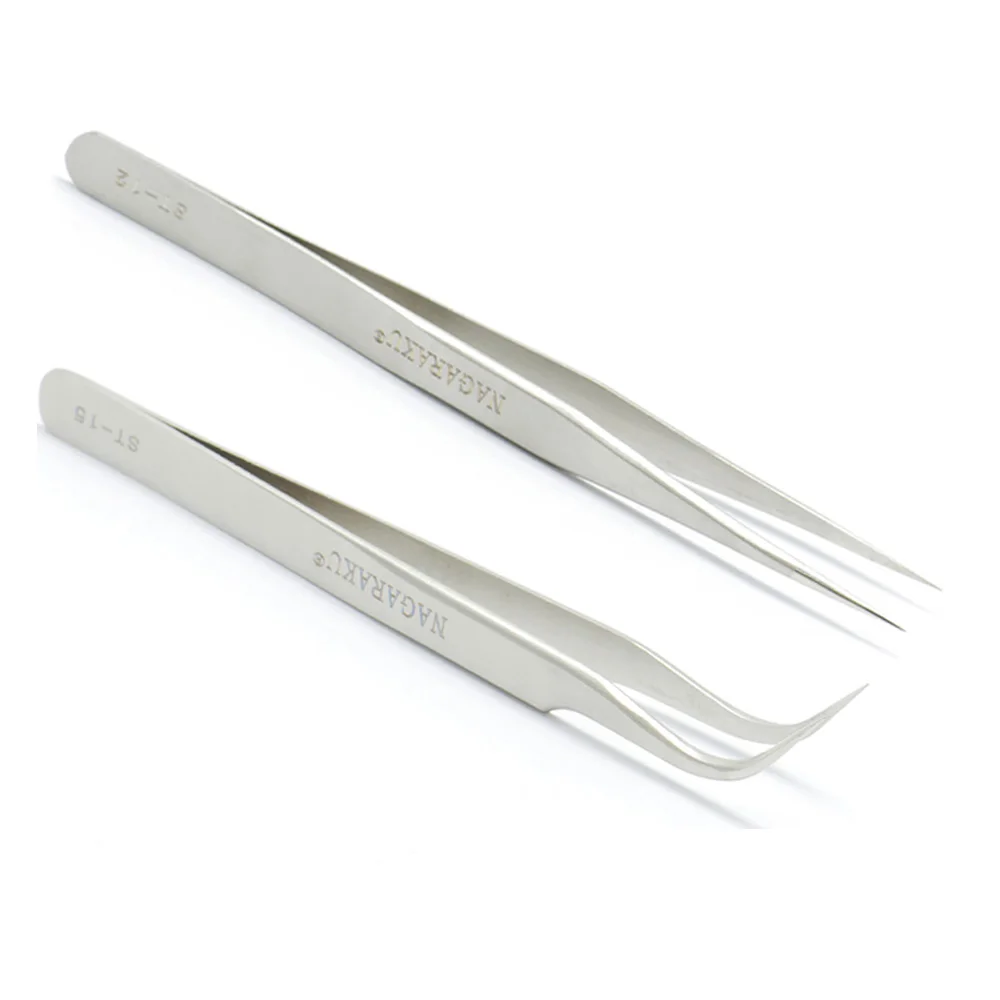 NAGARAKU 2 шт./лот промышленные антистатические прецизионные пинцеты для ресниц из