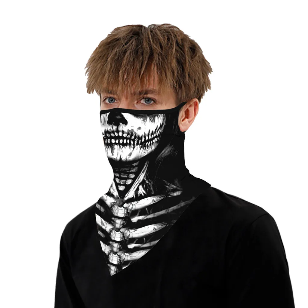 Повседневный Шарф треугольная бандана маска на лицо защитная подвесная дышащая