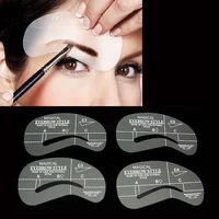 4 styles grooming eyebrow stencil kit makeup tools diy beauty eyebrow template stencil for women beauty tools accessories