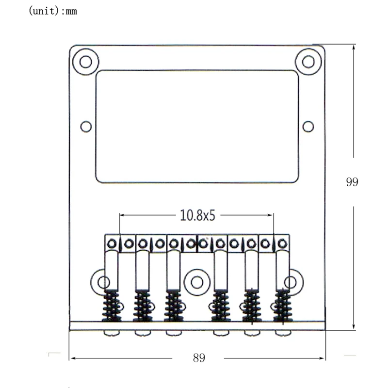 

Metal Guitar Bridge 7-Character String, Fixed Bridge At the End of the String, for TL Electric Guitar Bridge