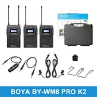 BOYA BY WM8 Pro K7 K6 K5 K4 K3 K1 K2 UHF двойная Беспроводная микрофонная система микрофон для интервью для iPhone для ПК DSLR видеокамеры