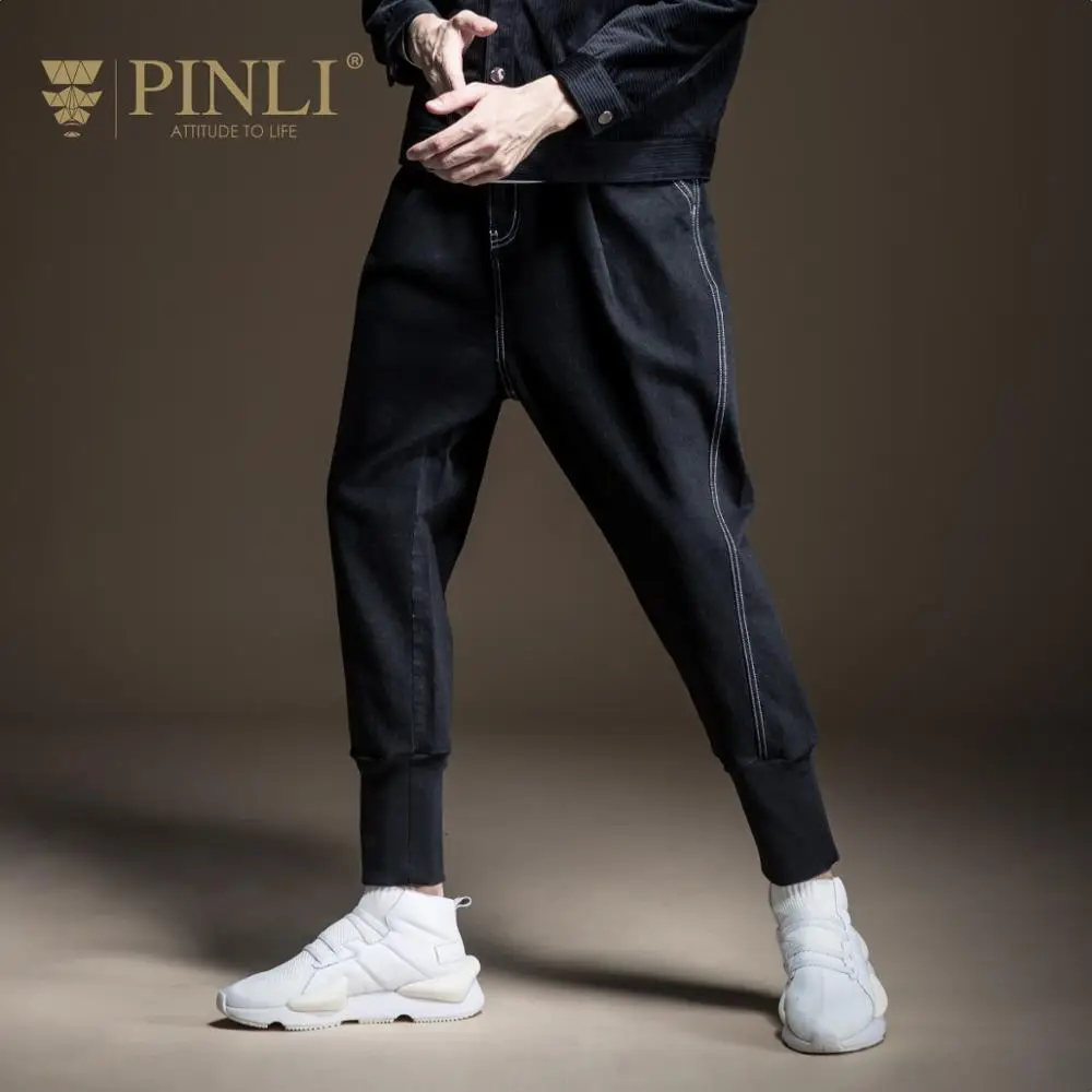 Fake Designer Clothes Pinli Product Made Fall 2019 New Men's Cultivate Morality Leisure Jeansharoun Pants Beam Foot B193516313