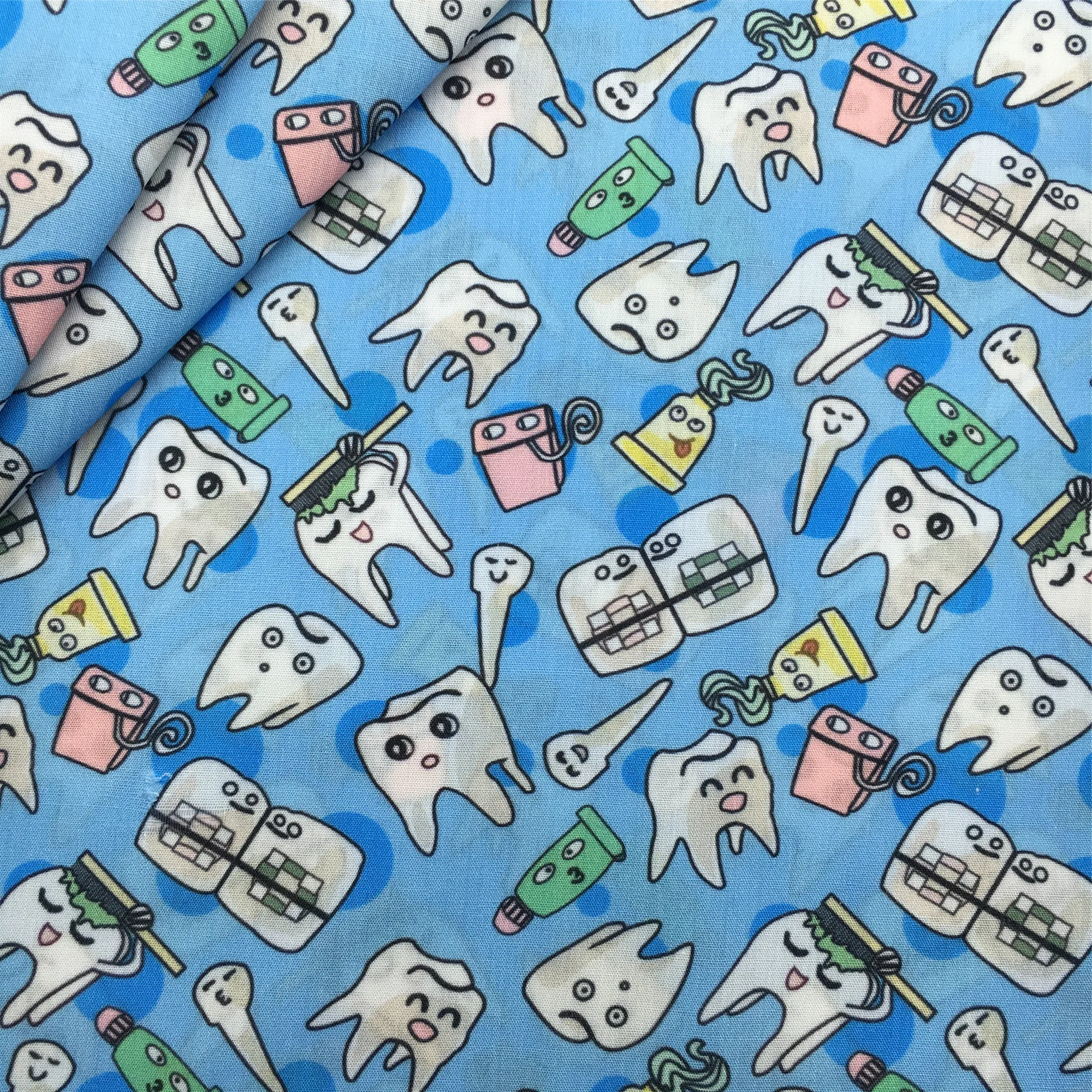 Лоскутная Зубная фея печатная Полиэстеровая хлопковая ткань для тканей Детская