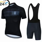 2022 Велоспорт Джерси для мужчин набор Биб шорты летний комплект горный велосипед костюм анти-УФ Велосипедный спорт гоночной команды форменная одежда 19D гель