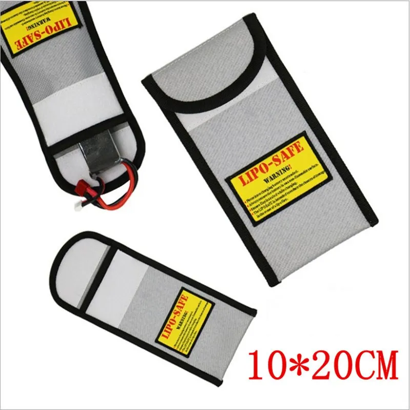 

Lithium battery safety bag for aircraft model battery inside and outside fireproof explosion proof bag envelope bag small size 1