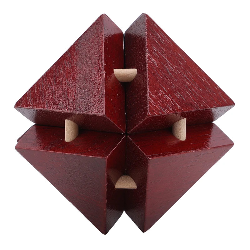 

IQ Classical Toy Brain Teaser Unlock 3D Wooden Interlocking Burr Puzzles Game Toy Bamboo Educational Toys For Adults Kids