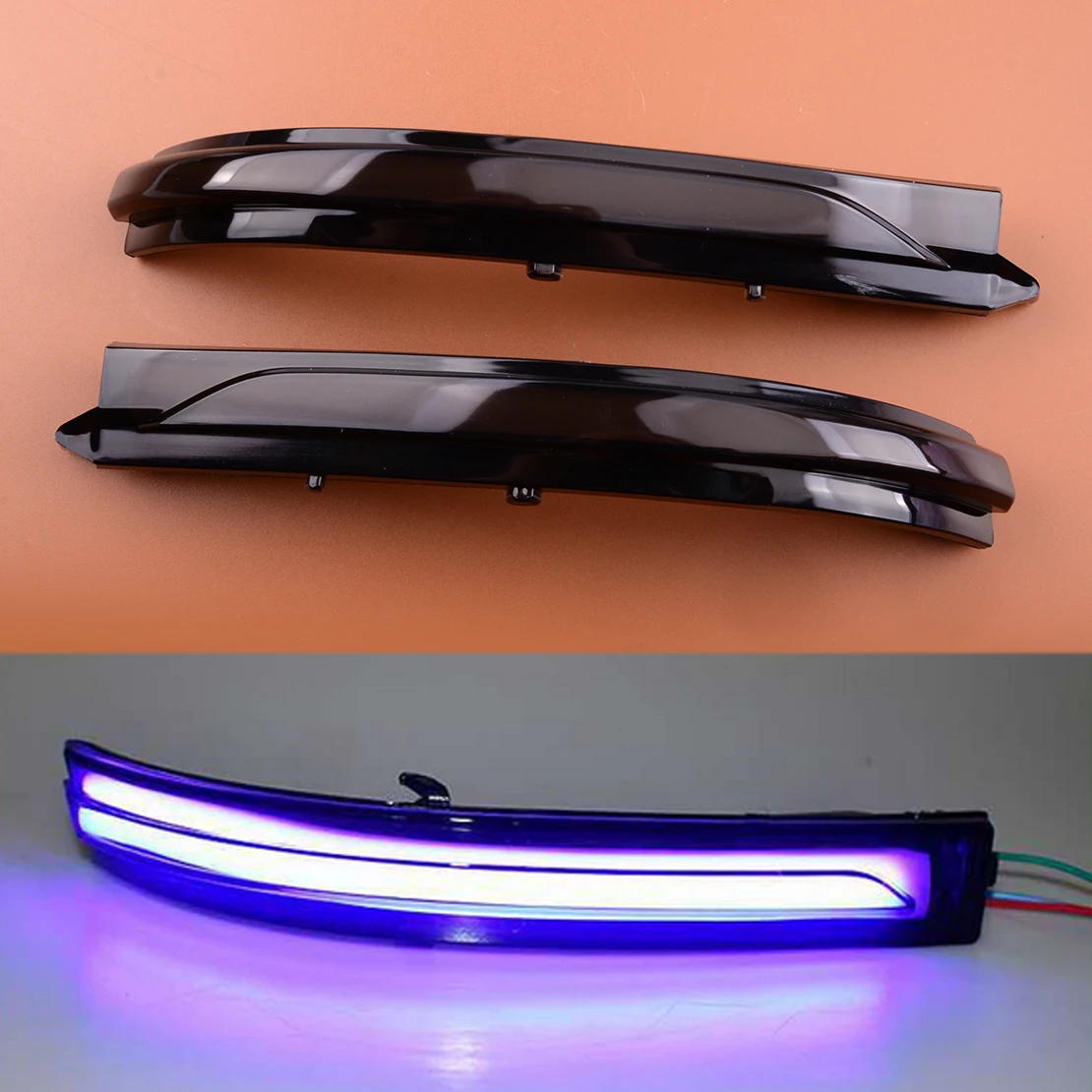 

1 пара светодиодных динамических последовательных боковых зеркал заднего вида, указателей поворота, подходят для Kia Optima K5 TF 2016 2017 2018 2019