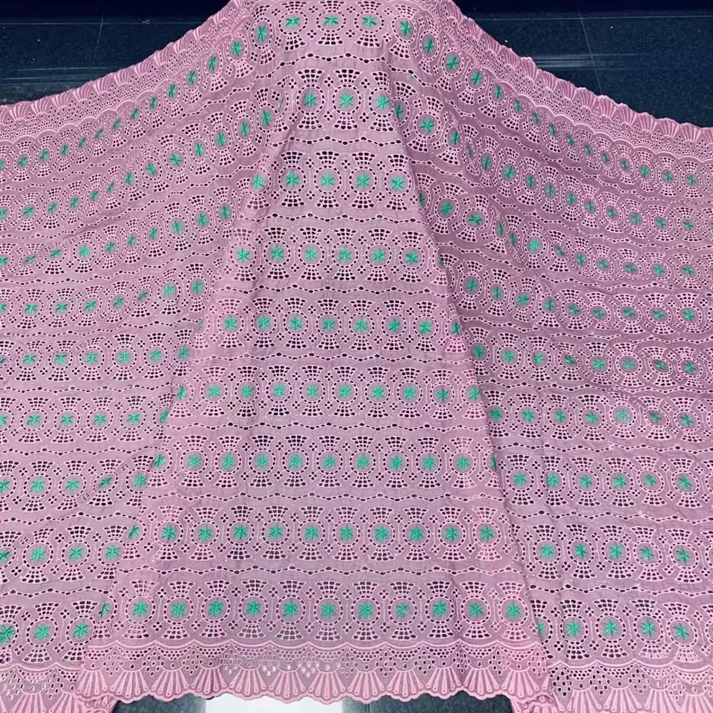 

5 Y Swiss lace fabric heavy beaded embroidery African lace fabrics 100% cotton fabric Swiss voile lace in Switzerland KL073009