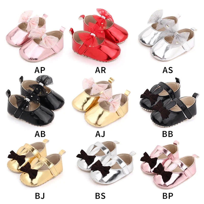 Zapatos planos de princesa con lazo de malla transpirable para ni&ntilde;as peque&ntilde;as, zapatillas de suela suave para caminar, Primavera, 2021-5