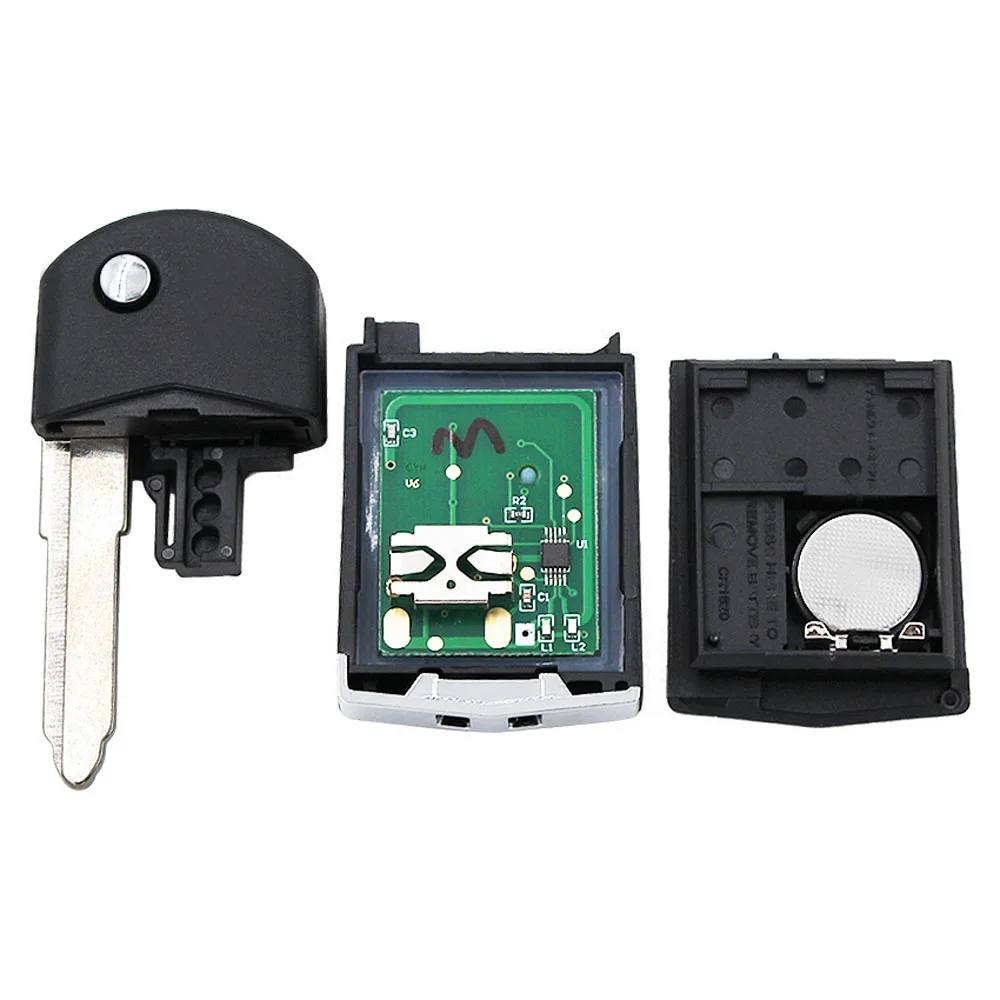 2 кнопки дистанционного управления автомобильный ключ брелок 315/433 МГц с чипом 4D63