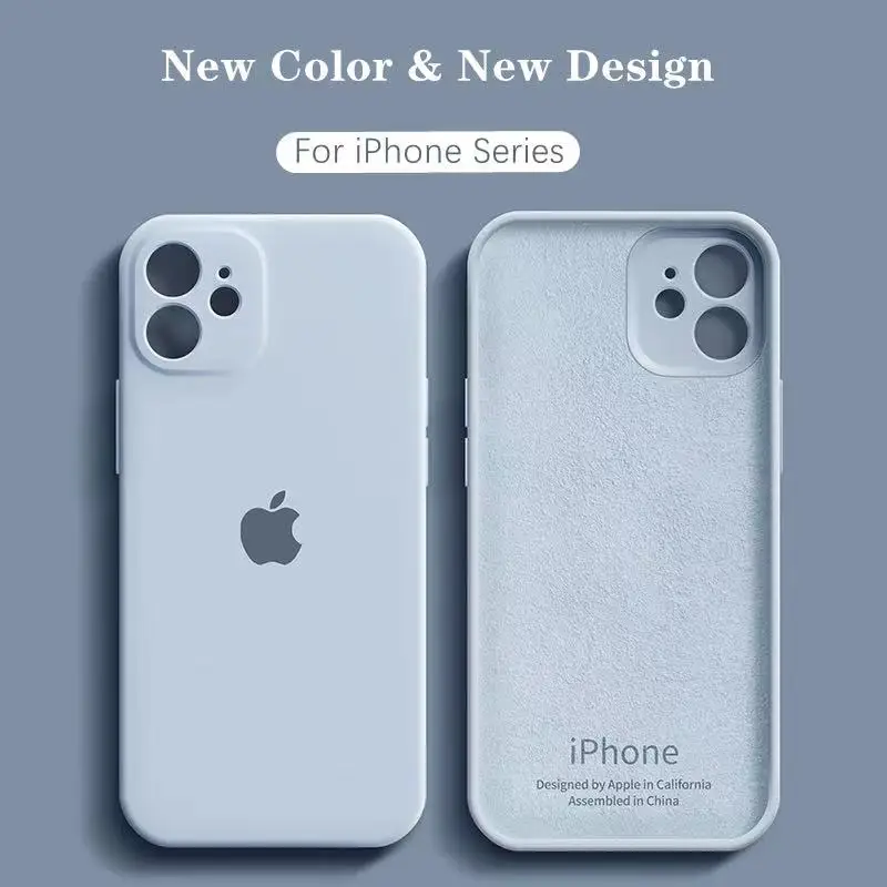 

Original Official Silicone Case For iPhone 11 13 Pro X XR XS Case For iPhone 12 Pro Max 7 8 Plus SE 2020 Cover cases With LOGO