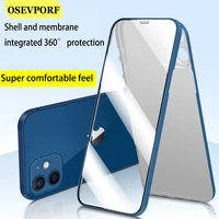for iphone12 case toughened glas film back cover shell 360%c2%b0 all around lens protect iphone 12 pro max coque silicone phone cover