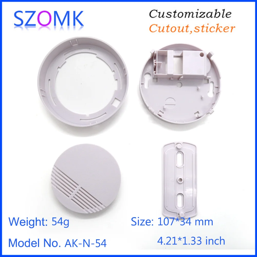 High quality 107X34mm abs plastic smoke detector voice operated project enclosure manufacture | Обустройство дома