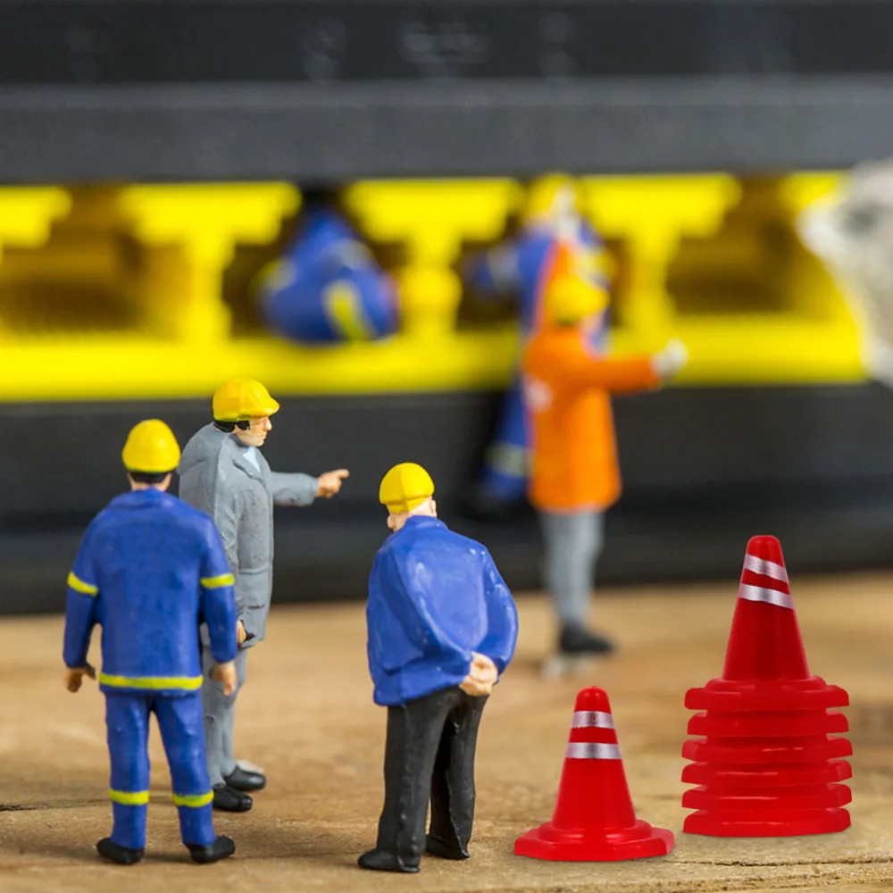 

20Pcs Sand Table Road Cones Simulation Traffic Signs Road Signs (Random Style)