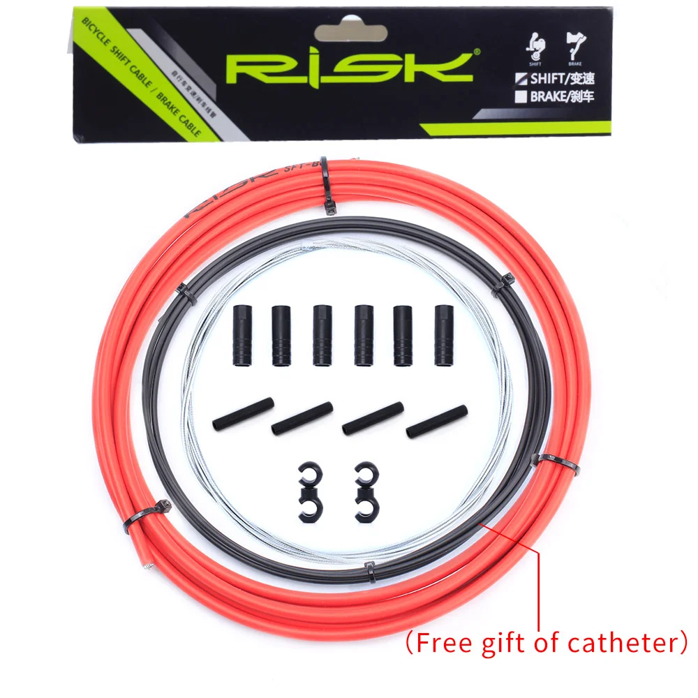 Комплект велосипедных тормозных кабелей RISK комплект направляющих для горного