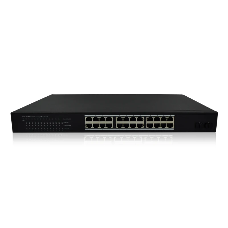 News Comfast gigabit Poe Switch 24 port 10/100/1000Mbps Ethernet Network SFP solt 52Gbps 250W for IP camera wireless AP | Компьютеры и
