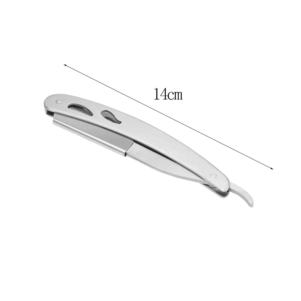 

1pcStainless Steel straight Razor Straight Edge Razors pro men Folding Shaving Knife Manual Beard Shaver Barber Shaver Tool