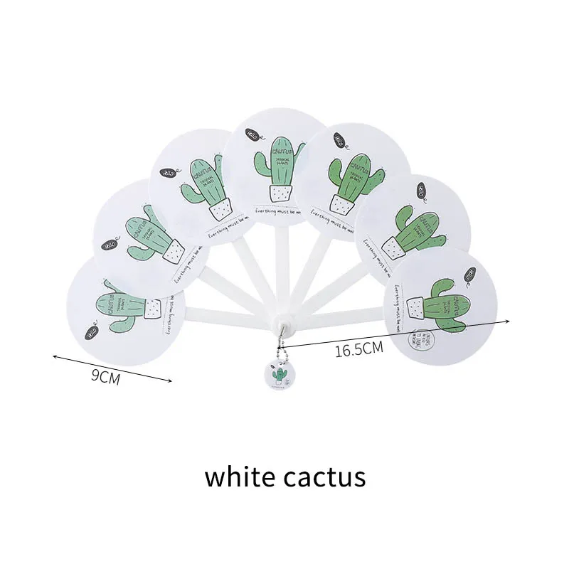 Милый фруктовый узор портативный 1 шт. летние поставки складной веер подарок для