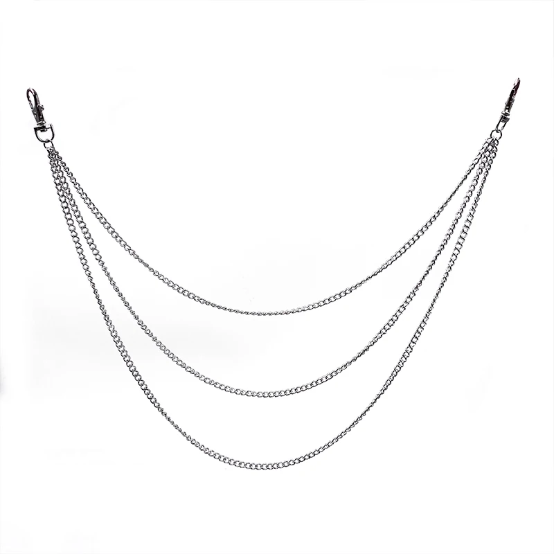 Трехслойный модный брелок для ключей в стиле панк хип хоп джинсы|Брелоки| |