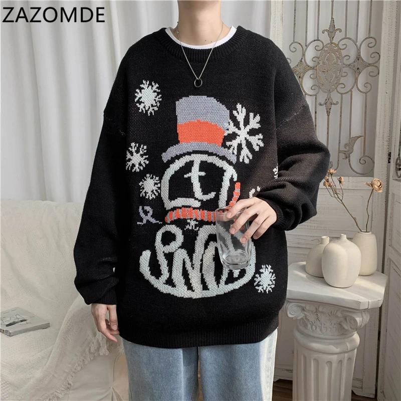 

Забавный Рождественский свитер ZAZOMDE 2020, мужской Уродливый Рождественский свитер для праздников, свитер, осенний зимний пуловер, свитера, од...